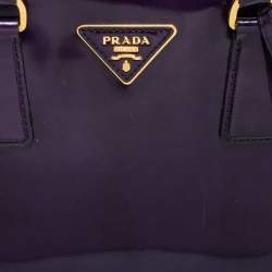 Prada Purple Patent Leather Medium Promenade Satchel