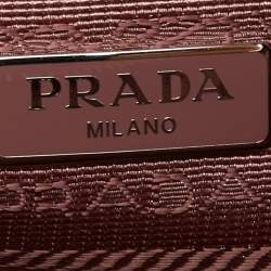 Pre Owned Prada Pink Nylon and Leather Re-Edition 2005 Shoulder Bag