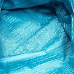 Prada Blue Leather Tote