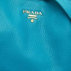 Prada Blue Leather Tote