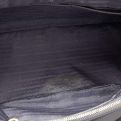 Pre Owned Prada Lilac Saffiano Lux Leather Large Double Zip Tote