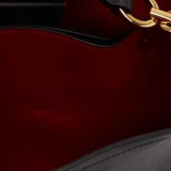Prada Black Saffiano Lux Leather Panier Top Handle Bag