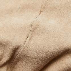 Pre Owned Prada Brown Calfskin Leather Nocciolo Top Handle Bag