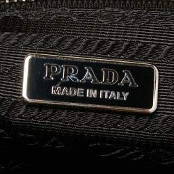 Pre Owned Prada Tri Color Perforated Leather City Fori Chain Bag