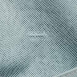 Pre Owned Prada Blue Saffiano Leather Envelope Wallet