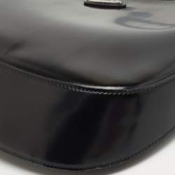 Pre Owned Prada Black Patent Leather Cleo Hobo