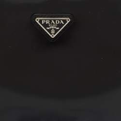 Pre Owned Prada Black Patent Leather Cleo Hobo
