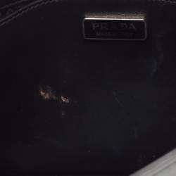 Pre Owned Prada Black Patent Leather Cleo Hobo