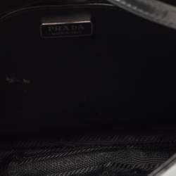 Pre Owned Prada Black Patent Leather Cleo Hobo