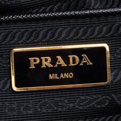 Pre Owned Prada Black Saffiano Leather Large Gardener's Tote