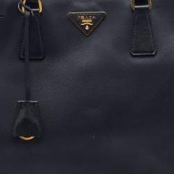 Pre Owned Prada Black Saffiano Leather Large Gardener's Tote