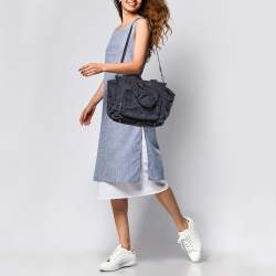 Pre Owned Prada Navy Blue Nylon Tessuto Diaper Bag