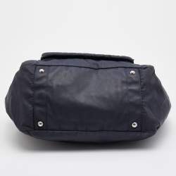 Pre Owned Prada Navy Blue Nylon Tessuto Diaper Bag
