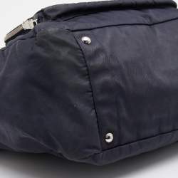Pre Owned Prada Navy Blue Nylon Tessuto Diaper Bag