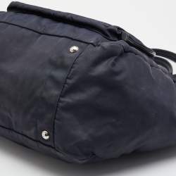 Pre Owned Prada Navy Blue Nylon Tessuto Diaper Bag