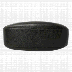 مملوكة مسبقًا Prada Black Leather Vitello Phenix Web Stripe Strap Crossbody Bag