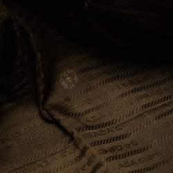 Pre Owned Prada Gold Lace Pizzo S Bowler Bag