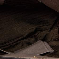 Prada  Light Grey Leather Shopper Tote