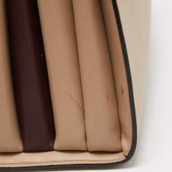 Pre Owned Prada Beige Saffiano Leather Bibliotheque Tote