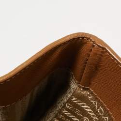Pre Owned Prada Tan Saffiano Lux Leather Large Gardener's Tote