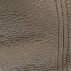Pre Owned Prada Grey Vitello Daino Leather Sacca 2 Manici Tote
