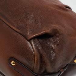 Prada Brown Ombre Deer Skin Leather Hobo