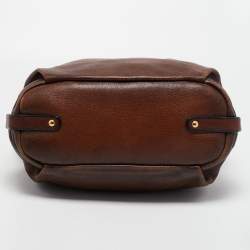Prada Brown Ombre Deer Skin Leather Hobo