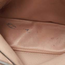 Pre Owned Prada Beige Saffiano Cuir Leather Twin Tote