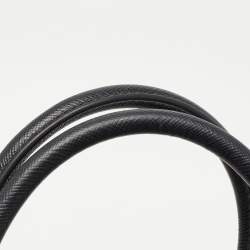 Pre Owned Prada Black Saffiano Lux Leather Small Double Zip Tote