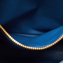 Pre Owned Prada Blue Ostrich Double Handle Tote