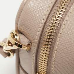 Prada Beige Saffiano Leather Camera Crossbody Bag
