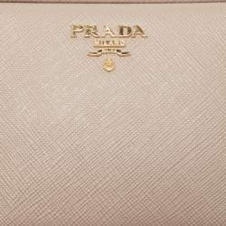 Prada Beige Saffiano Leather Camera Crossbody Bag