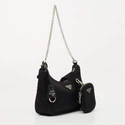 Prada Black Nylon Re-Edition 2005 Shoulder Bag
