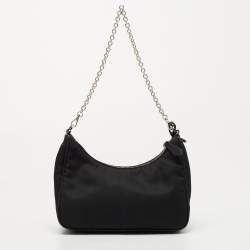Prada Black Nylon Re-Edition 2005 Shoulder Bag