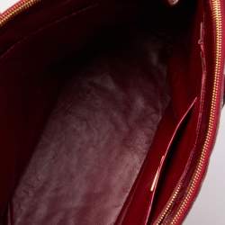 Prada Red Crocodile Leather Galleria Medium Double Zip Tote
