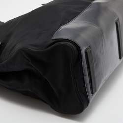 Pre Owned Prada Black Nylon and Leather Shopper Tote