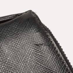 Pre Owned Prada Black Saffiano Lux Leather Small Galleria Double Zip Tote