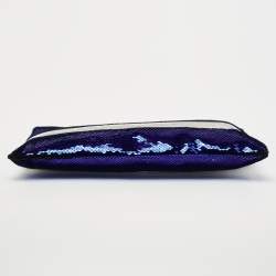 Prada Tri Color Sequin Top Zip Pouch
