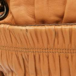 Prada Beige Gaufre Leather Flap Chain Shoulder Bag