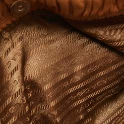 Prada Beige Gaufre Leather Flap Chain Shoulder Bag