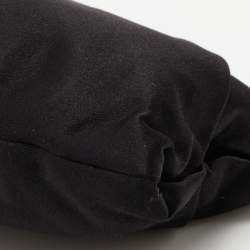Pre Owned Prada Black Pleated Rosa Satin Petal Clutch