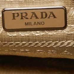 Prada Beige Nylon and Leather Re-Edition 2005 Shoulder Bag