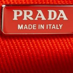 Pre Owned Prada Multicolor Canvas Stripe Tote