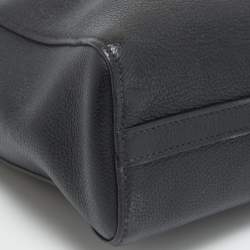 Pre Owned Prada Black Vitello Leather Phoenix Tote