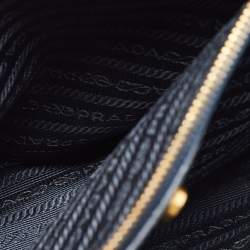 Pre Owned Prada Blue Saffiano Leather Medium Gardener's Tote