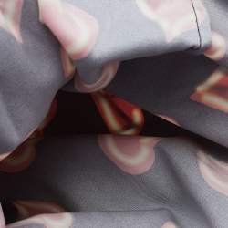 Pre Owned Prada Black Woven Fishnet Leather and Nylon Drawstring Bucket Bag