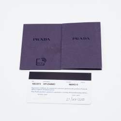 Prada Black Vitello Daino Leather Shoulder Bag