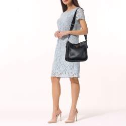 Prada Black Vitello Daino Leather Shoulder Bag