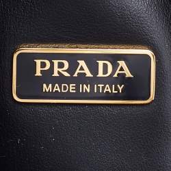 Prada Red Saffiano Lux Leather Odette Top Handle Bag