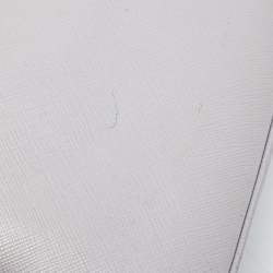 مملوكة مسبقًا حقيبة برادا برومينيد جلد سافيانو لوكس أزرق صفراء صغيرة